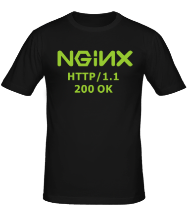 Мужская футболка Nginx 200 OK