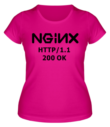 Женская футболка Nginx 200 OK