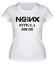 Женская футболка Nginx 200 OK фото