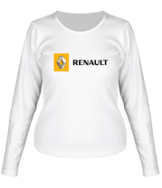 Женская футболка длинный рукав Renault (logo) фото