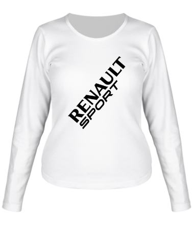 Женская футболка длинный рукав Renault sport