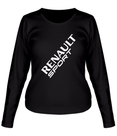 Женская футболка длинный рукав Renault sport