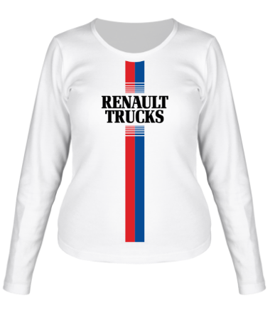 Женская футболка длинный рукав Renault Trucks (line)