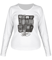 Женская футболка длинный рукав CellphoneFamilly фото