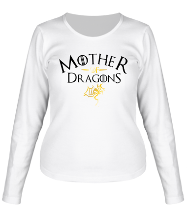 Женская футболка длинный рукав Mother of Dragons