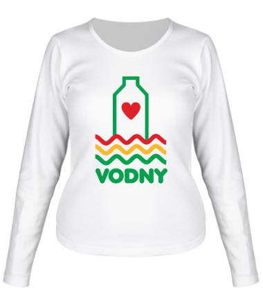 Женская футболка длинный рукав Vodny