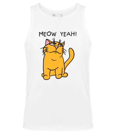 Мужская майка Meow yeah!