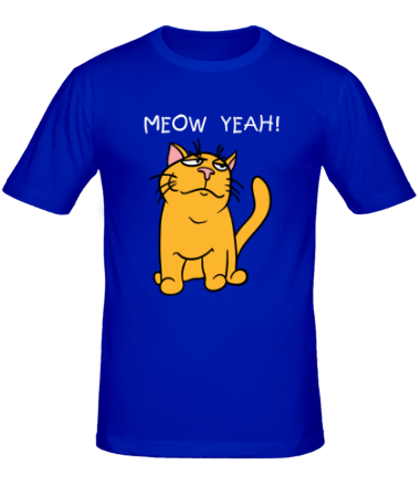 Мужская футболка Meow yeah!