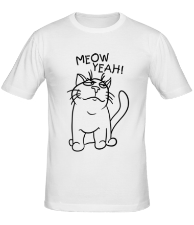 Мужская футболка Meow yeah!