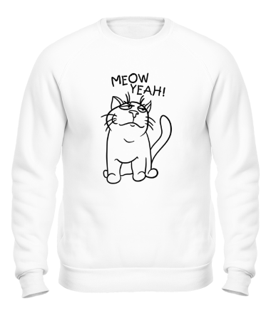 Толстовка без капюшона Meow yeah!