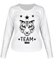 Женская футболка длинный рукав Tiger time фото