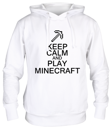 Толстовка худи Keep calm and play Minecraft