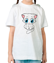 Детская футболка Милая кошечка фото