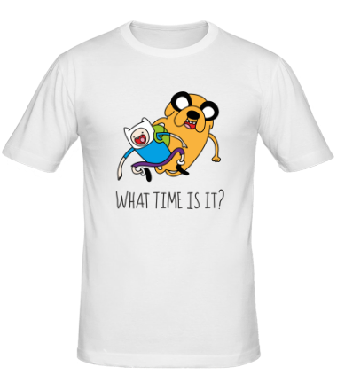 Мужская футболка What time is it?