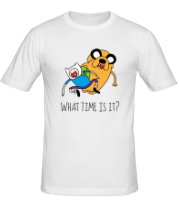 Мужская футболка What time is it? фото