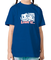 Детская футболка Love is фото