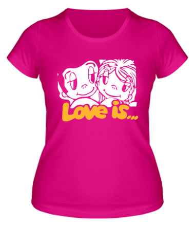 Женская футболка Love is