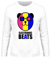 Мужская футболка длинный рукав Electronic beats фото