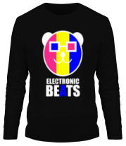 Мужская футболка длинный рукав Electronic beats фото