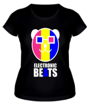 Женская футболка Electronic beats фото