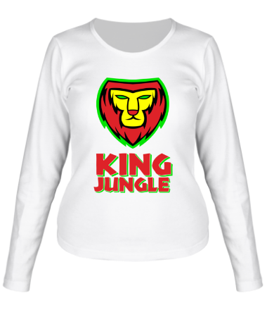 Женская футболка длинный рукав King Jungle