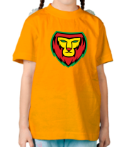 Детская футболка Lion red yellow green фото