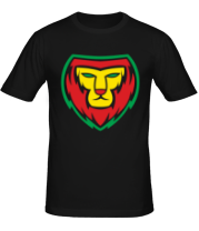 Мужская футболка Lion red yellow green фото