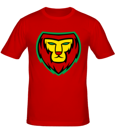 Мужская футболка Lion red yellow green