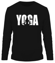Мужская футболка длинный рукав Йога фото