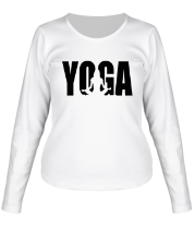Женская футболка длинный рукав Йога фото