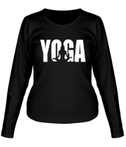 Женская футболка длинный рукав Йога фото