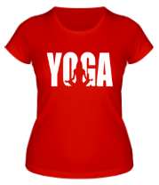 Женская футболка Йога фото