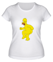 Женская футболка Голый Гомер фото