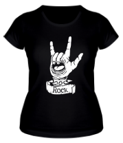 Женская футболка Рок жест - 