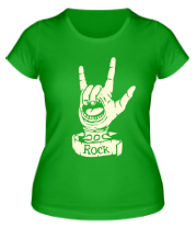 Женская футболка Рок жест - 
