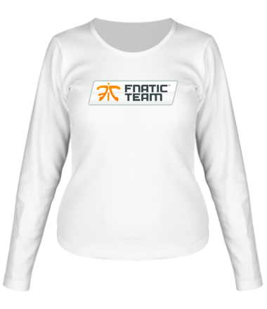 Женская футболка длинный рукав fnatic team