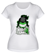 Женская футболка Smoke and green фото