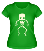 Женская футболка  Скелет фото