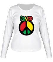 Женская футболка длинный рукав Peace фото