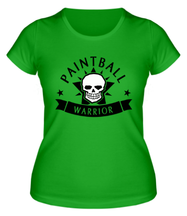 Женская футболка Paintball warrior