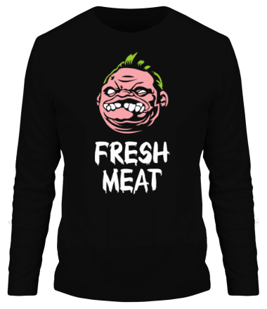 Мужская футболка длинный рукав Dota - Pudge Fresh Meat