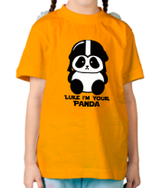 Детская футболка Luke im your panda фото