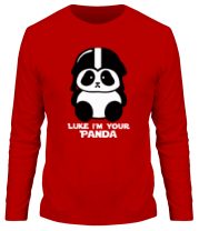 Мужская футболка длинный рукав Luke im your panda фото