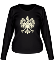 Женская футболка длинный рукав Имперский орел (свет)