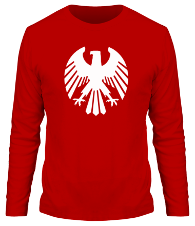 Мужская футболка длинный рукав Немецкий средневековый рисунок орла
