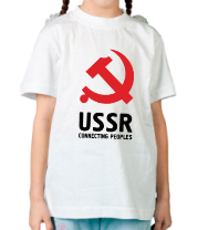 Детская футболка USSR - Connecting Peoples фото