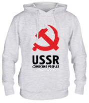 Толстовка худи USSR - Connecting Peoples фото