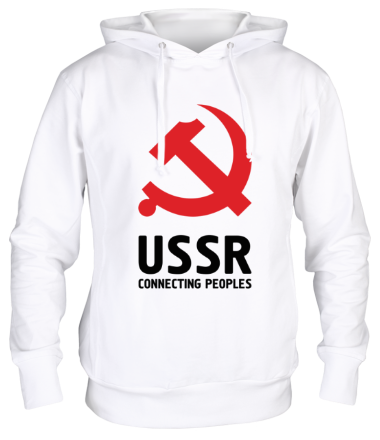 Толстовка худи USSR - Connecting Peoples