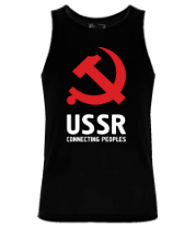 Мужская майка USSR - Connecting Peoples фото