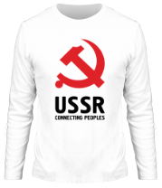 Мужская футболка длинный рукав USSR - Connecting Peoples фото